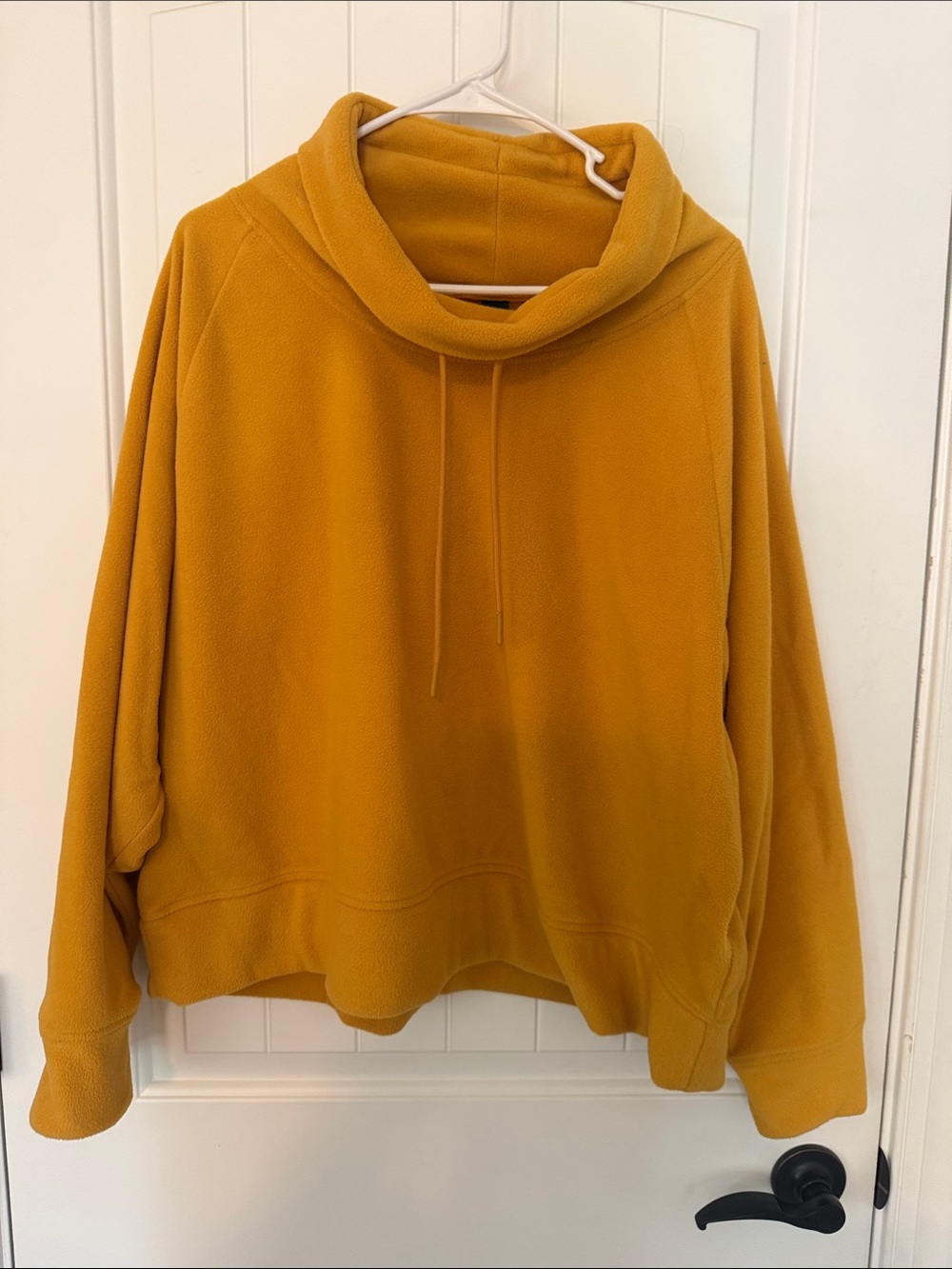 Old Navy Mustard Yellow Funnel Neck Fleece Sweatshirt